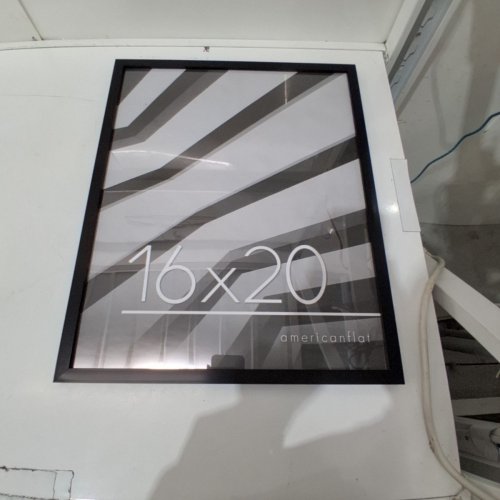 AMERICAN FLAT THIN PICTURE FRAME- 16" X 20" - BLACK image 2