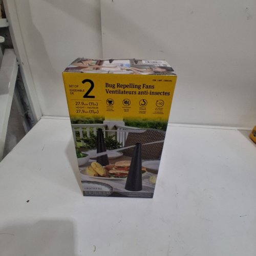 2PK ELEMENTS RECHARGEABLE BUG REPELLER FANS - BLACK (MODEL: 1990391) image 2