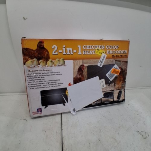 FARM INNOVATORS 2-IN-1 RADIANT CHICKEN COOP PANEL HEATER CONVERTS TO BROODER HEATER - 50W/200W - BLACK (MODEL: PH-200) image 4