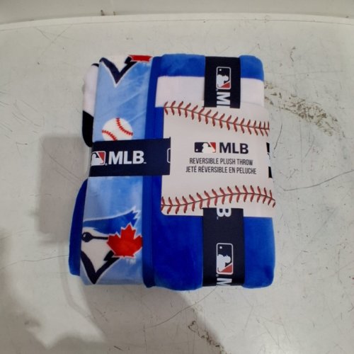 MLB REVERSIBLE PLUSH THROW BLUE JAYS - 50" X 60" - BLUE (MODEL:2016267) image 2