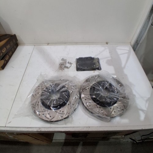ONE PERFORMANCE/CMX SLOTTED BRAKE ROTORS AND BRAKE PAD KIT - FITS SELECT MODELS (MODEL: CMX01623/DS1-982264) image 4