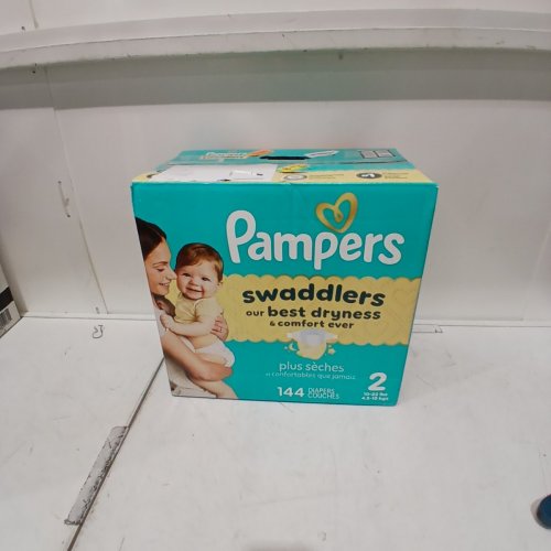 144PK PAMPERS SWADDLERS DISPOSABLE BABY DIAPERS - SIZE 2 (10-22LBS) image 3