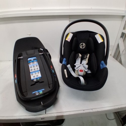 CYBEX ATON G SWIVEL 180° ROTATION CAR SEAT WITH SENSORSAFE & BASE -4-35LBS MAX - BLACK (MODEL: 524002643) image 4