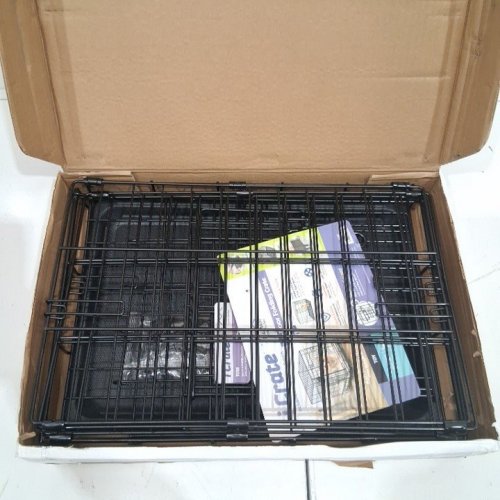 MIDWEST HOMES FOR PETS ICRATE FOLDING DOG CRATE - 18" - BLACK (MODEL: 1518) image 3