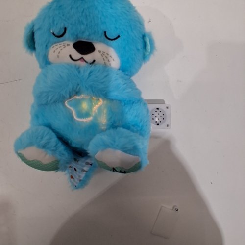 SLOW BREATHING SOOTHING OTTER PLUSH WITH MUSIC - BLUE image 2