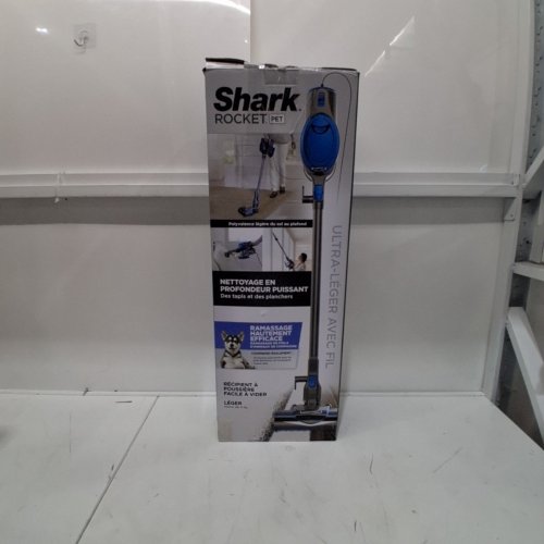 SHARK ROCKET PET ULTRA-LIGHT CORDED STICK & HANDHELD VACUUM CLEANER - BLUE & GREY - (MODEL: HV300C-U4) image 6