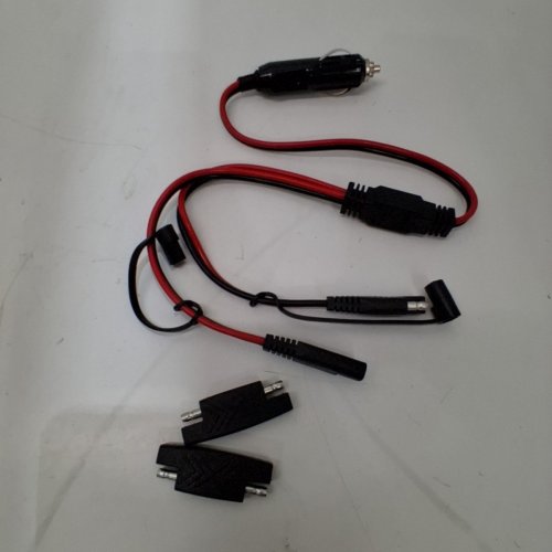 GELRHONR CIGARETTE PLUG TO DUAL SAE CABLE - 15A - RED/BLACK image 3