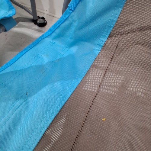 2PK GARVEE HIGH BACK FOLDING BEACH CHAIRS - BLUE image 3