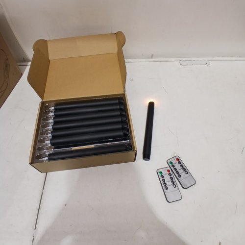 24PK LED TAPER CANDLES WITH REMOTE CONTROLS - BLACK image 4
