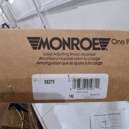 2PK MONROE LOAD ADJUSTING SHOCK ABSORBERS - FITS SELECT MODELS - BLACK (MODEL: 58275) image 2