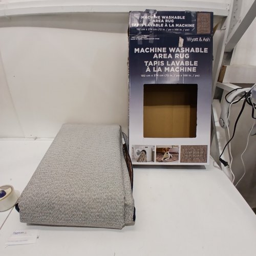 WYATT & ASH MACHINE WASHABLE AREA RUG - 72" X 108" - RUST MULTICOLOUR (ITEM: 1737288) image 2
