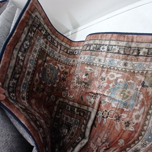 WYATT & ASH MACHINE WASHABLE AREA RUG - 72" X 108" - RUST MULTICOLOUR (ITEM: 1737288) image 3