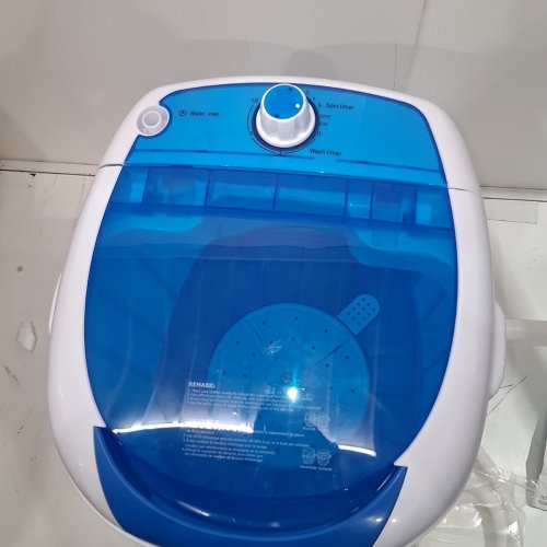 COSTWAY PORTABLE MINI WASHING MACHINE - 5.5LBS CAP - 110V - BLUE/WHITE (MODEL: FP10964US-BL/FP10964US XPB25-848B) image 5