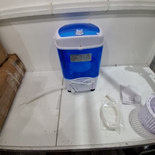COSTWAY PORTABLE MINI WASHING MACHINE - 5.5LBS CAP - 110V - BLUE/WHITE (MODEL: FP10964US-BL/FP10964US XPB25-848B) image 6