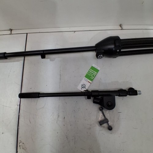K&M KONIG & MEYER MICROPHONE STAND WITH TELESCOPIC BOOM ARM - 40.5" - 68" H - 5/8" - BLACK (MODEL: 21090-500-55) image 3