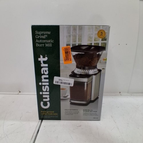 CUISINART AUTOMATIC 18-POSITION BURR COFFEE GRINDER - 18 CUP CAPACITY - STAINLESS STEEL (MODEL: DBM-8C) image 5