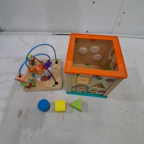 SPARK CREATE IMAGINE WOODEN ACTIVITY CUBE - MULTICOLOUR image 2