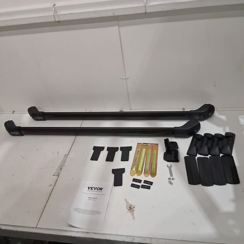 VEVOR UNIVERSAL ROOF RACK CROSS BARS - 41.3" - 155LBS MAX - BLACK - (MODEL: HJ-RB017) image 2