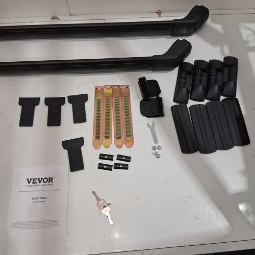 VEVOR UNIVERSAL ROOF RACK CROSS BARS - 41.3" - 155LBS MAX - BLACK - (MODEL: HJ-RB017) image 3