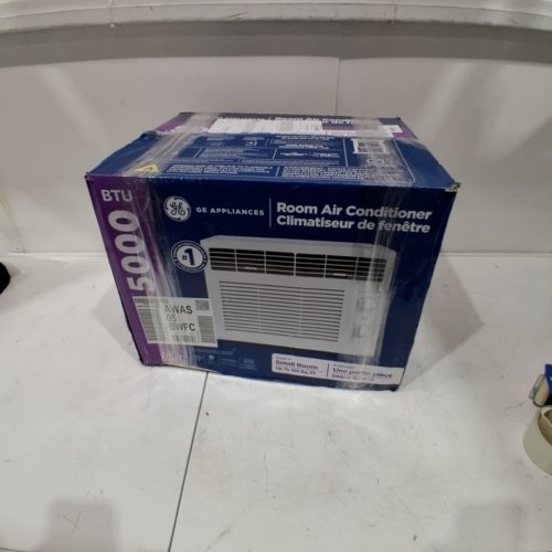 GE APPLIANCES ELECTRONIC WINDOW AIR CONDITIONER - 5,000 BTU - 150SQ.FT - WHITE (MODEL: AWAS05BWFC) image 13