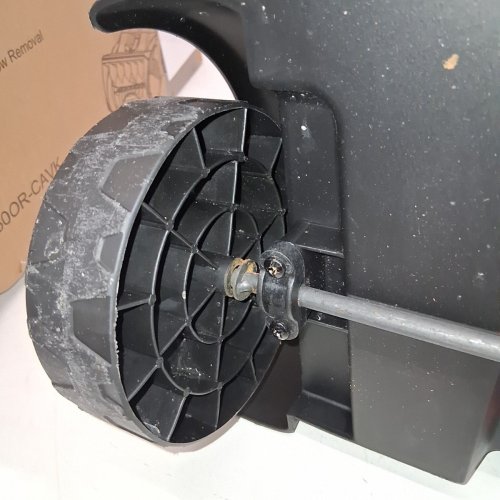 VOLTASK CORDLESS ELECTRIC SNOW SHOVEL WITH CHARGER AND LED LIGHTS - 16" - 48V - BLACK/ORANGE (MODEL: CSS004-160) image 6