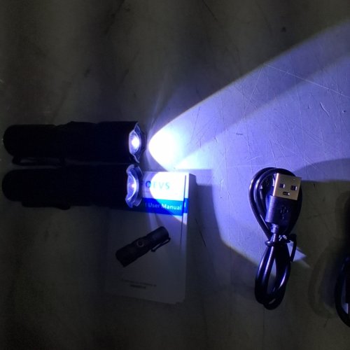 2PK UNROEVS RECHARGEABLE MAGNETIC MINI FLASHLIGHT - BLACK image 3