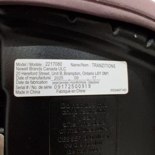 GRACO TRANZITIONS 3-IN-1 LIGHTWEIGHT ADJUSTABLE HEIGHT HARNESS BOOSTER CAR SEAT - 100LBS MAX - PURPLE (MODEL: 2217080) image 2