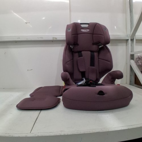 GRACO TRANZITIONS 3-IN-1 LIGHTWEIGHT ADJUSTABLE HEIGHT HARNESS BOOSTER CAR SEAT - 100LBS MAX - PURPLE (MODEL: 2217080) image 3