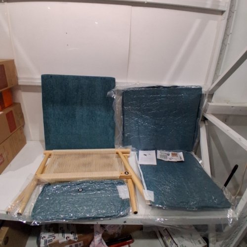 RATTEN ARM ACCENT CHAIR - 28" X 30" X 32" - GREEN image 2