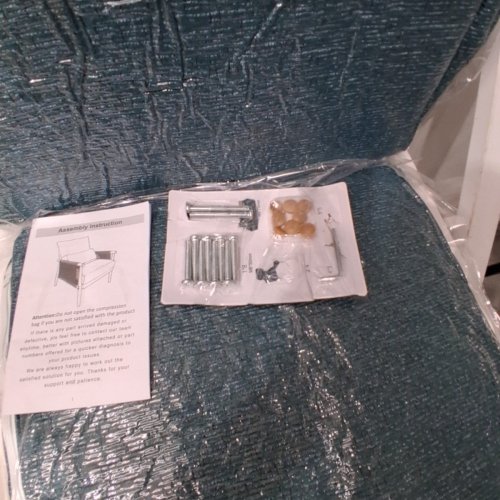 RATTEN ARM ACCENT CHAIR - 28" X 30" X 32" - GREEN image 3
