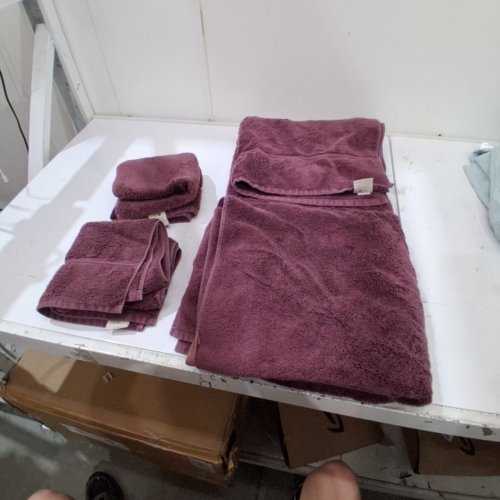 4PC THRESHOLD WASHCLOTH & BATH TOWEL SET - MAUVE image 3