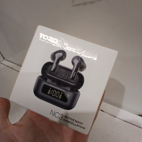 TOZO HYBRID ACTIVE NOISE CANCELLING IN-EAR WIRELESS EARBUDS, 68H PLAYTIME - BLACK (MODEL: NC3) image 4