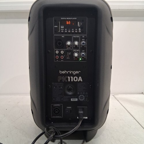 BEHRINGER ACTIVE PA SPEAKER WITH BUILT IN MEDIA BLUETOOTH RECEIVER & MIXER - 320W 10'' - BLACK - (MODEL: PK110A) image 4
