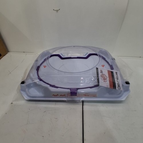 BEYBLADE X BX-32 WIDE AUTHENTIC TAKARA TOMY BEYSTADIUM - CLEAR/PURPLE image 2