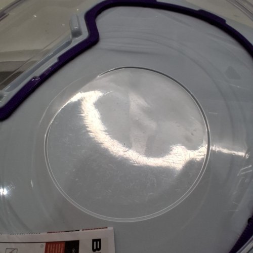 BEYBLADE X BX-32 WIDE AUTHENTIC TAKARA TOMY BEYSTADIUM - CLEAR/PURPLE image 3