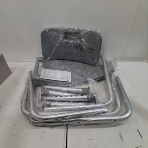 MEDLINE GUARDIAN DELUXE ALUMINUM BATH CHAIR - 400LB CAP - GREY (MODEL: G2-101KRX1) image 2