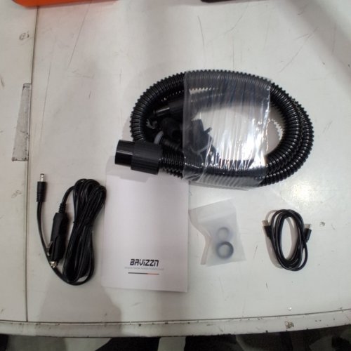 BAVIZZI RECHARGEABLE BATTERY POWERED ELECTRIC AIR PUMP - 22 PSI, 120W, 12 V 10 AMP, 5200 MAH - ORANGE (MODEL: AP-889 L) image 6