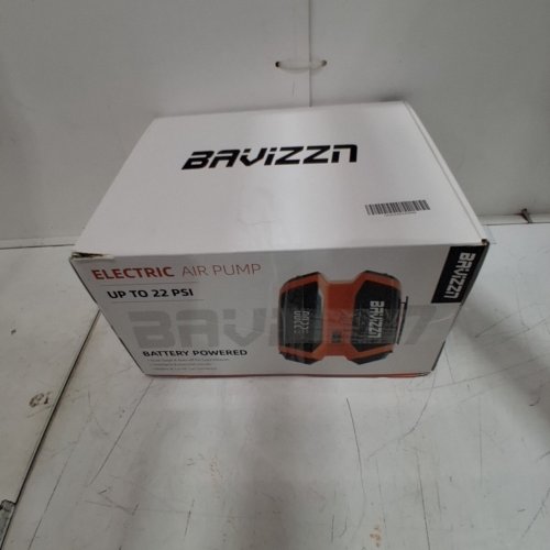 BAVIZZI RECHARGEABLE BATTERY POWERED ELECTRIC AIR PUMP - 22 PSI, 120W, 12 V 10 AMP, 5200 MAH - ORANGE (MODEL: AP-889 L) image 7