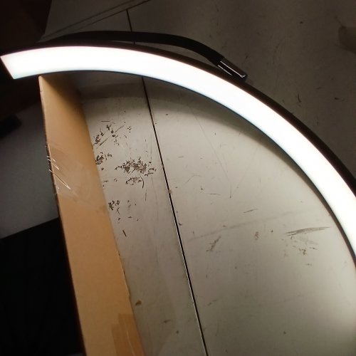 UNBRANDED LED HALF MOON LAMP - 20.8" - 38.5"- BLACK image 2