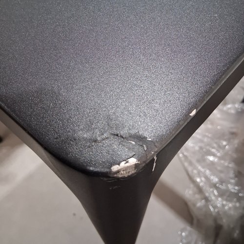 RH LAUREL ALUMINUM COUNTER TABLE - 32" X 32" X 37" - BLACK - (MODEL: 10106847) image 6