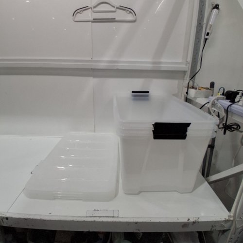 3PK IRIS STACK & PULL BOX, MULTI-PURPOSE STORAGE BIN - 72QT/EACH - CLEAR (MODEL: TB-62) image 2