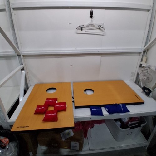 9PC TRIUMPH ESCALADE TOURNAMENT CORNHOLE SET- BROWN (MODEL: 35-7011-3) image 2