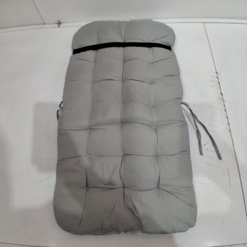 PADDED CHAIR CUSHIONS FOR CHILD'S CHAIR WITH STRAPS FOR BACKREST - 14" X 24" - GRAY image 3