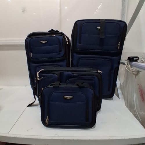 4PC TRAVEL SELECT AMSTERDAM EXPANDABLE ROLLING UPRIGHT LUGGAGE - 47"/32"/76" - NAVY BLUE (MODEL:TS6950N) image 2