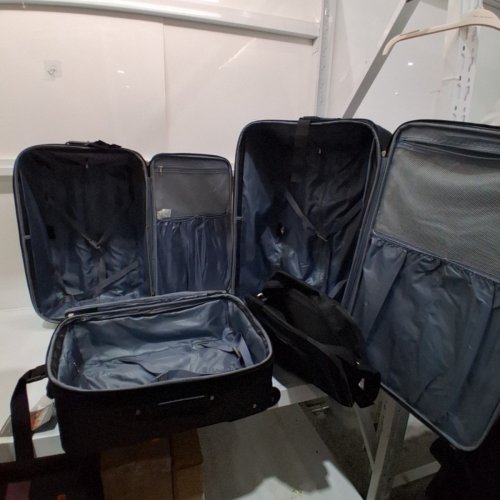 4PC TRAVEL SELECT AMSTERDAM EXPANDABLE ROLLING UPRIGHT LUGGAGE - 47"/32"/76" - NAVY BLUE (MODEL:TS6950N) image 3