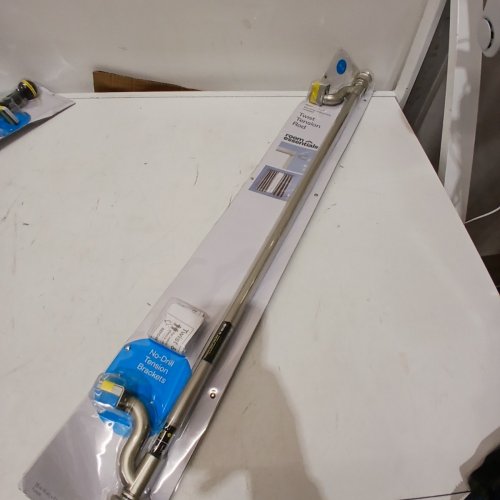 ROOM ESSENTIALS TWIST TENSION ROD - 28"-48" - BRUSHED NICKEL (MODEL: 068050102) image 2