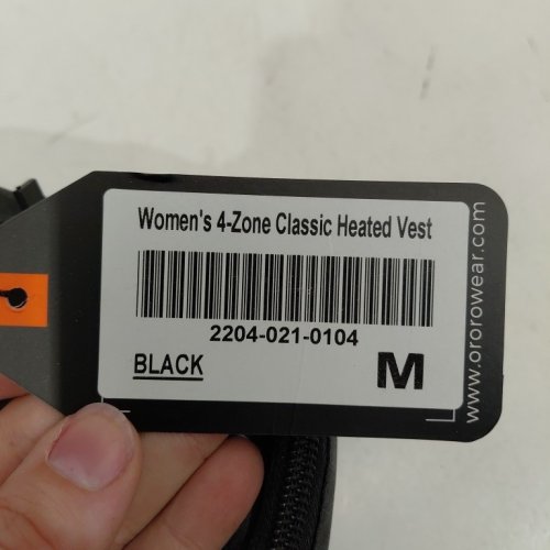 WOMEN'S ORORO 4-ZONE HEATED FLEECE VEST WITH BATTERY - MEDIUM - BLACK (STYLE: 2204-021-104) image 3