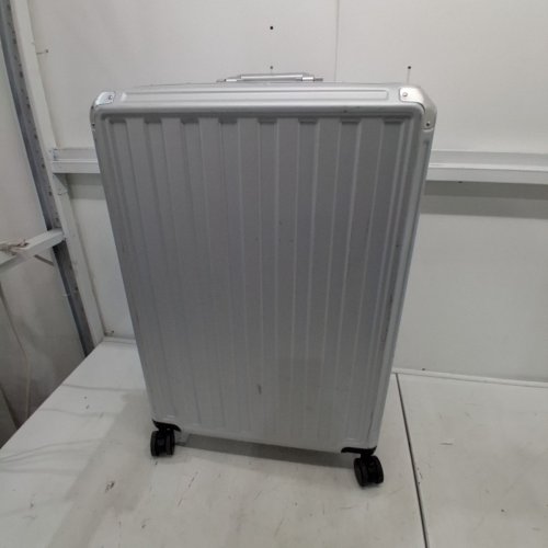 LUGGEX CHECKED LUGGAGE WITH SPINNER WHEELS, COMBO LOCK, ALUMINUM FRAME AND ZIPPERLESS HARD SHELL - 26" - SILVER (MODEL: 8010) image 2