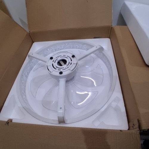 VOLISUN CEILING FAN WITH LIGHT, 3000 K - 6500 K - 20" - WHITE (MODEL: 8225-3 K-500-V) image 2
