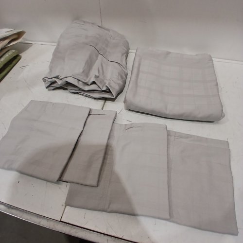 6PC GLUCKSTEINSTUDIO BERKELEY COTTON BED SHEET SET - KING - GREY - (MODEL: 2200102) image 2
